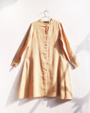 Handwoven Yellow Striped Cotton Silk Flare Kurta